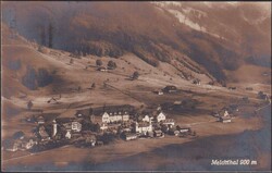 Obwalden, MELCHTHAL 1922 nach Malters, Nr.153 auf Karte mit Ansicht ...