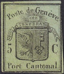 GROSSER ADLER, Nr.6 ungestempelt (seltene Marke) rechts oben ...