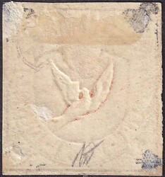 BASLER TAUBE, Nr.8I (Probedruck) 17.Marke des 40er-Druckbogens. Mit ...