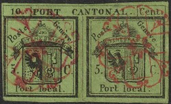 DOPPELGENF, Nr.3 (aus zwei Hälften zusammengeführt: 4R+4L) optisch ...