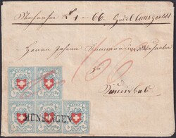 MÜNSINGEN 1853 (12.AUGUST) nach Sumiswald, einmalige ...