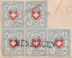 MÜNSINGEN 1853 (12.AUGUST) nach Sumiswald, einmalige ...