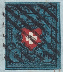AARBURG 1850 (16.NOV) nach LENZBURG, 15II.d (tiefe Farbe), Type 29 ...