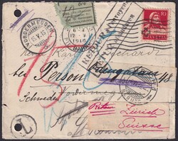 Vordermeggen (LU), Irrläufer mit Nr.126II, trotz "Lochung" links ...