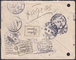 Vordermeggen (LU), Irrläufer mit Nr.126II, trotz "Lochung" links ...