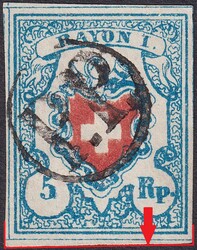 5655112: Rayon I, hellblau, ohne KE (STEIN A3) - Bogenränder / Ecken