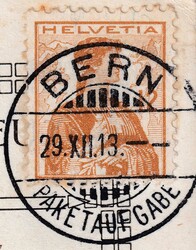 BERN 1923 (ROTES KREUZ, Sektion BERN, Mittelland) Nr.121 auf sauberer ...