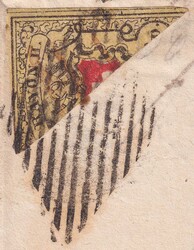 Meisterschwanden 1852 nach BETTWIL (AG), HALBIERUNGS-Verwendung einer ...