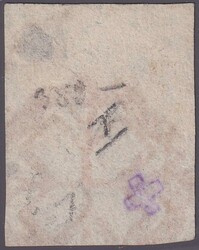 ZÜRICH 4, 1W (mit waagrechtem roten Unterdruck) Type I, sauber ...