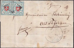 WATTWIL 1853 (10.JUNI) nach Alt St.Johann, T.21+22 C2-LO auf ...