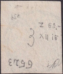 PUNKTRAUTEN-Stempel von UNTERHALLAU (SH), AW Nr.127 auf vollrandiger ...