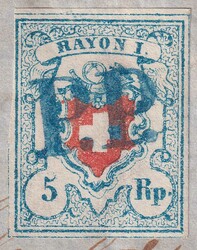 Stein am Rhein (6. JUL.1851), besonders attraktives Briefstück mit ...