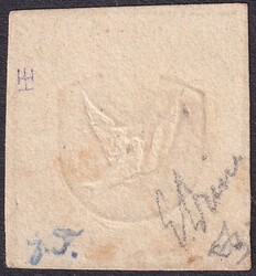 BASLER TAUBE, Nr.8 mit rotem Zierkreis-Stempel entwertet vom 29.MAI ...