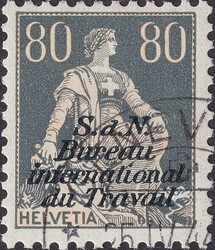 BIT, Nr.10z (geriffeltes Papier) auf Briefstück von GENEVE: 25.APR ...