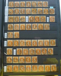 1882-1910, 1'450 Briefmarken der Ausgabe "Stehende Helvetia" von 20Rp ...