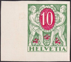 1924, 43P (10c grün) seltene Probe der Portomarken der Ausgabe ...