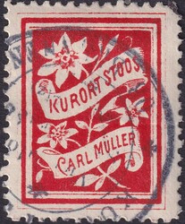 1888, Nr.44.b (Stoos, Postamt Brunnen) dunkelkarminrote Marke. Sehr ...