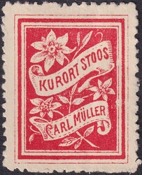 1888, Nr.44.c (Stoos, Postamt Brunnen) zinnoberrote Marke. Gut ...