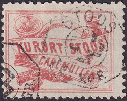 1877, Nr.41 (Stoos, Postamt Brunnen) zigelrote Marke mit schwarzen ...