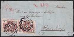 ZÜRICH 1850 (26.MAI), Nr.12 im waagrechten Paar auf archivfrischem ...