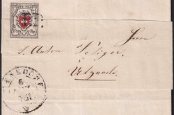 MÄNNEDORF 1851 (6.JANV) nach Utznach (UZNACH, SG), Einzelfrankatur ...