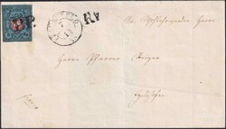 FRAUENFELD (BOTENPOST mit seltenem Rte-Stempel (AW.-Nr.28/17, Gasser ...