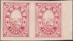 WALLIS (Postamt BRIG) 1877 BELALP mit Aletsch-Gletscher, Nr.3 im ...