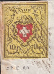 COLOMBIER (grosser Zierkreisstempel) 1853 (17.JUNI) nach Montmirail ...