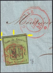 KLEINER ADLER, Nr.5 mit AW.-Nr.2 (Erste Rosette von Genf) vom 29 ...