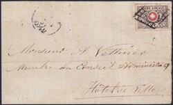 GENEVE 1851 (9.JUIN) auf Orts-Brief an "HOTEL de VILLE" in Genf. ...