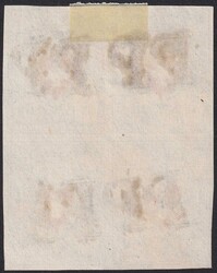 VIERERBLOCK aus Kt. LUZERN (mit schwarzem P.P. AW Nr.204) Rayon I ...