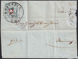 RHEINECK 1851 (9.JULI) auf unvollständigem Ortsbrief, T.12 A2-U (mit ...