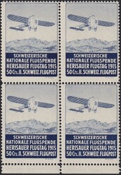 HERISAU, Pionier-Vorläufer "V" (weisses Papier, bildseitig klar) im ...