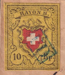 GENEVE 1852 (15.AOUT) nach Weinfelden (TG), Rayon II (gelb) T.17 ...