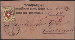 LANGENTHAL 1850 (18.OCT) auf NN-Streifband nach Sumiswald. Seltene ...