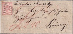 Nachnahme-Brief nach Steinach, rückseitig Rorschach mit Rayon III, ...