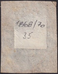 1868/70, Nr.35 (RIGI-SCHEIDECK). Seltene, gestempelte Hotelpost-Marke ...