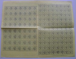 Doppelgenf (Nr.3) und grosser Adler (Nr.6) im kompletten BOGEN zu 101 ...