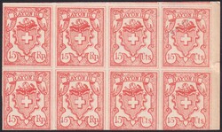 Rayon III (rot), Nr.20 im ungebrauchtem 8er-Block (Ganzfälschung ...
