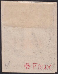 ZÜRICH 4, 1W mit breitrandigem Schnitt, Facsimile-Druck ...