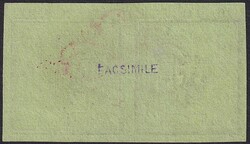 Doppelgenf, Nr.3 mit "roter Genfer Rosette", Fälschungs-Type von ...