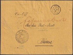 BERN (Eidgenössische Post-Verwaltung) 1865, sehr seltene ...