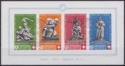 1940, B12 (Bundesfeierblock, Nr.1 der Bogenserie) von BERN, echter ...