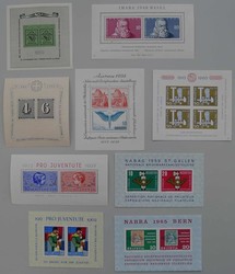1938-1965, 9 Blocks meist postfrisch **, gute Qualität, www alle ...