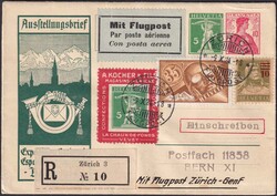 5712: Schweiz Kochermarken - Flugpostmarken