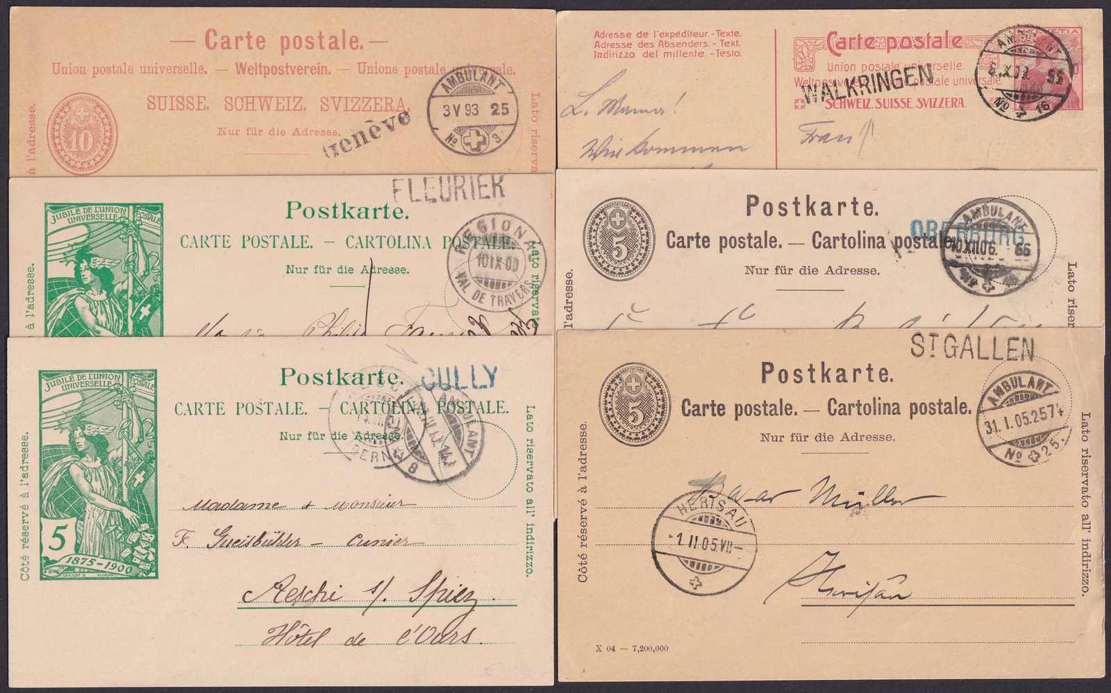 1865-1920, Vielfältiger Belege-Posten (140 Stück!) Tüblibriefe, ...