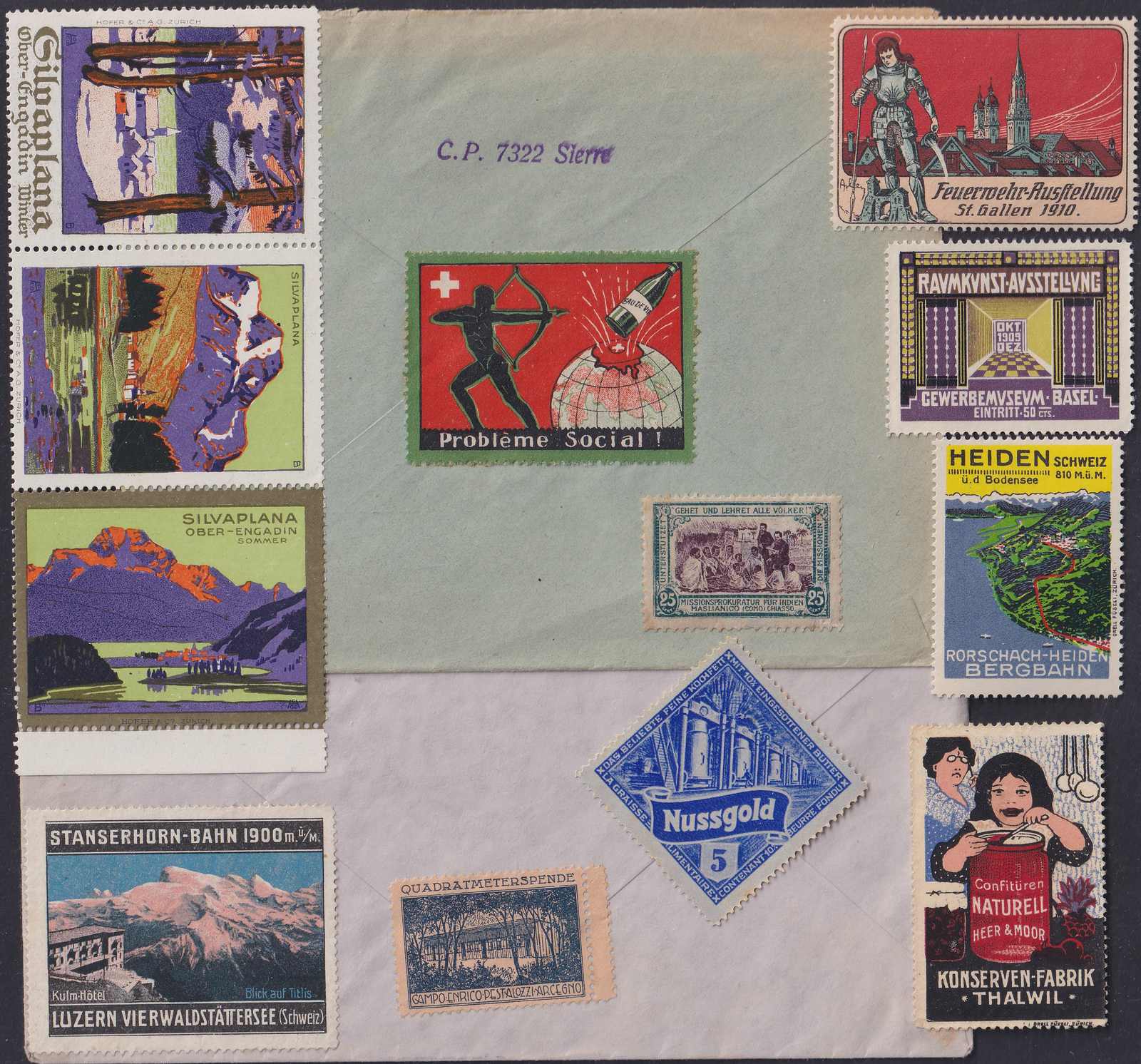 1880-1970, VIGNETTEN (dickes Album) vorab ältere, vor- und ...
