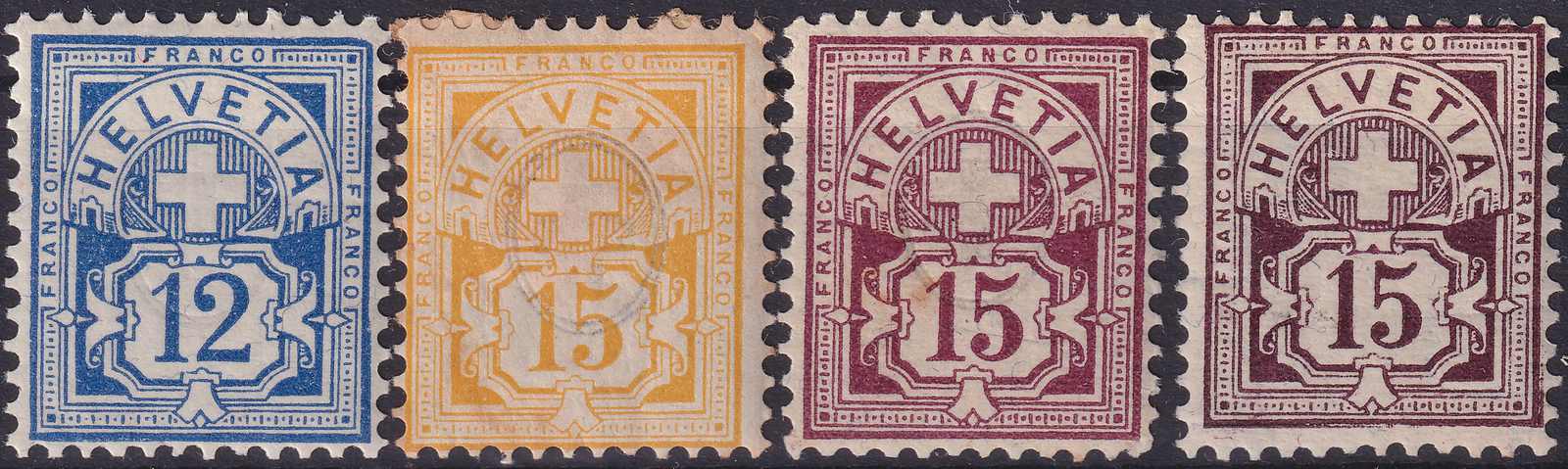 1882-1910, ZIFFERNMUSTER, über Jahrzehnte zusammengetragene ...