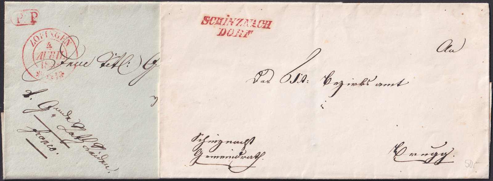 Aargau, 11 Briefe 1830-1886 "Vorphila"+Rechnungen, unter anderem ...