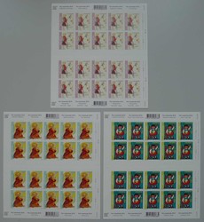 2012, S108-S110 in kompletten Zierbögen: J406B-J408B postfrisch **, ...